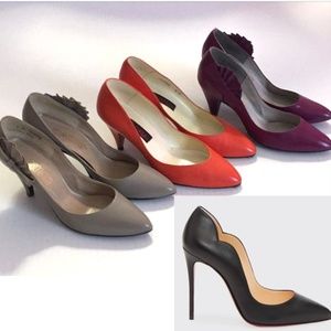 Vintage 80s pumps. magenta only available (like Louboutin-style black pr)​
